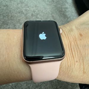 Apple Watch 3 no cellular 44mm. Works perfectly! Rose gold watch face. SOLD